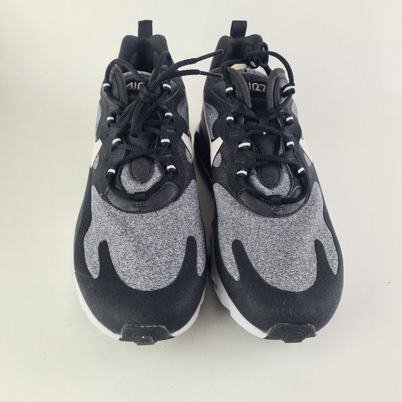 Nike Air Max 270 React Black Running Sneakers Athletic Mens Shoes - Picture 4 of 11